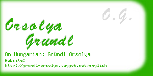 orsolya grundl business card