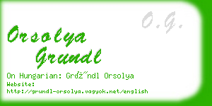 orsolya grundl business card